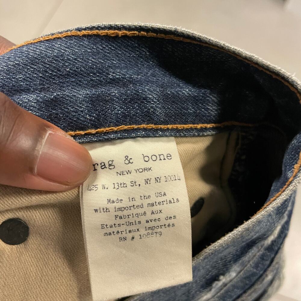 Y2K rag & bone cutoff denim shorts 28 - Picture 6 of 6